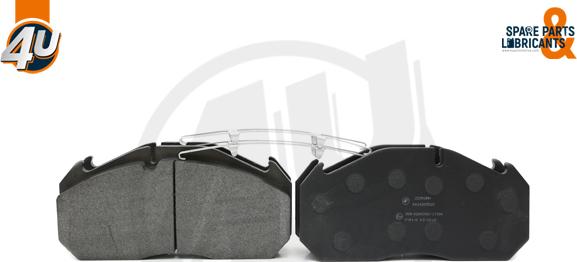 4U 22906MN - Гальмівні колодки, дискові гальма autocars.com.ua