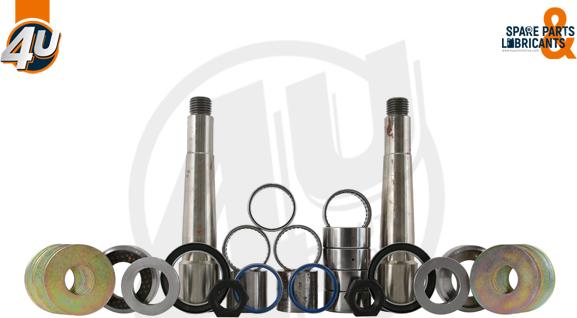 4U 27128DF - Ремкомплект, шворінь поворотного кулака autocars.com.ua