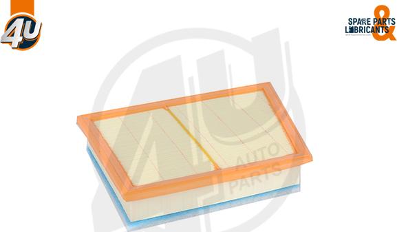 4U 33445BW - Повітряний фільтр autocars.com.ua