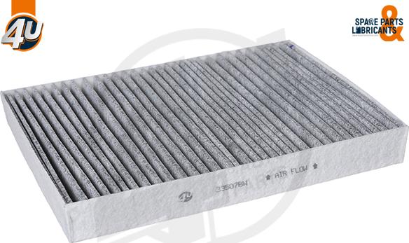 4U 33507BW - Фільтр, повітря у внутрішній простір autocars.com.ua