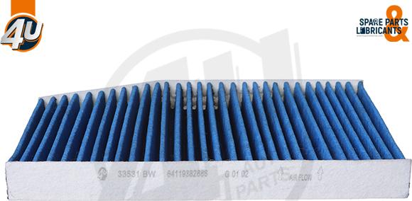 4U 33531BW - Фільтр, повітря у внутрішній простір autocars.com.ua