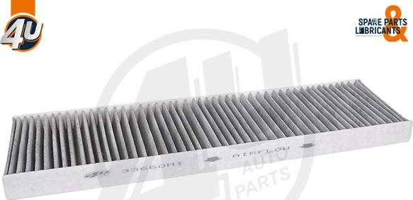 4U 33660MI - Фільтр, повітря у внутрішній простір autocars.com.ua