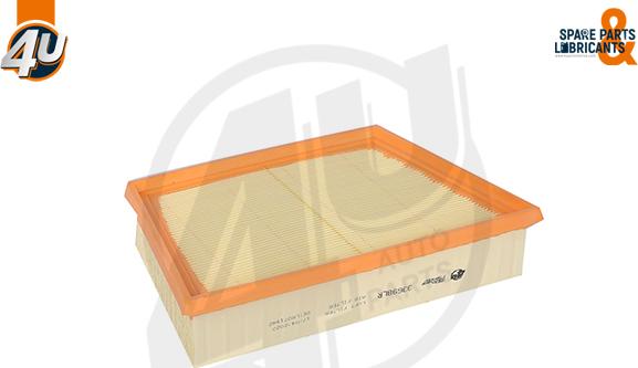 4U 33698LR - Повітряний фільтр autocars.com.ua