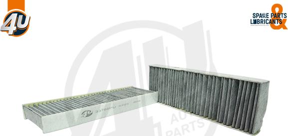 4U 33788PU - Фільтр, повітря у внутрішній простір autocars.com.ua