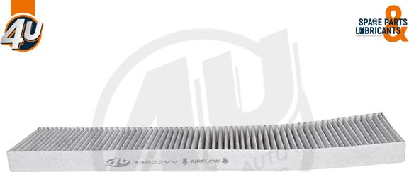 4U 33822VV - Фільтр, повітря у внутрішній простір autocars.com.ua