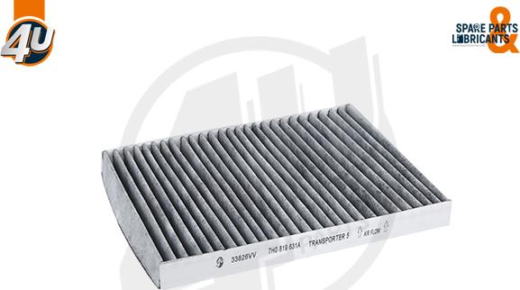 4U 33826VV - Фільтр, повітря у внутрішній простір autocars.com.ua