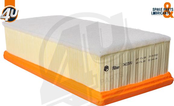 4U 34225PU - Повітряний фільтр autocars.com.ua