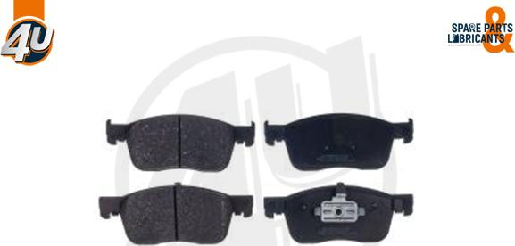 4U 37320PU - Гальмівні колодки, дискові гальма autocars.com.ua