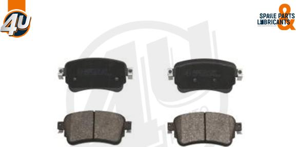 4U 37321PU - Гальмівні колодки, дискові гальма autocars.com.ua