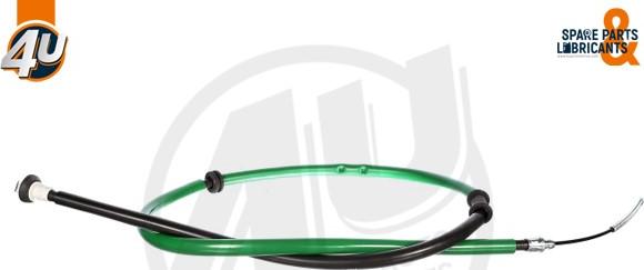 4U 38316PU - Трос, гальмівна система autocars.com.ua