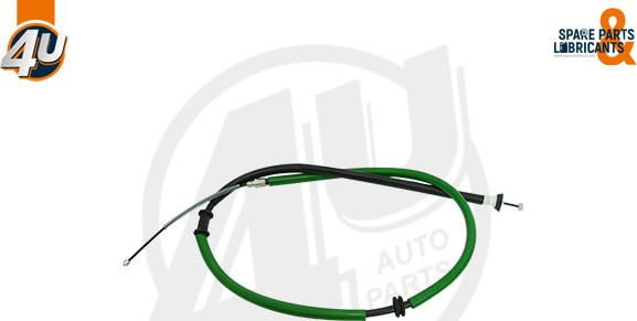 4U 38318PU - Трос, гальмівна система autocars.com.ua