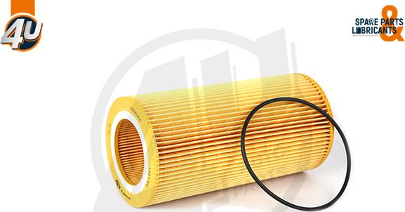 4U 38553DF - Масляний фільтр autocars.com.ua