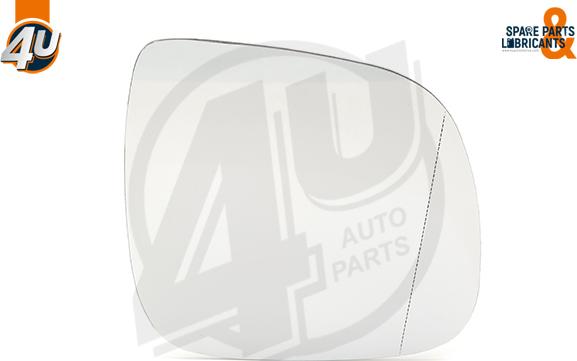 4U 41549VV - Дзеркальне скло, зовнішнє дзеркало autocars.com.ua