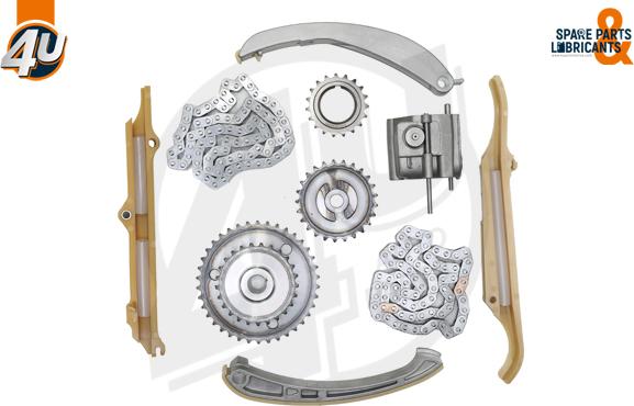 4U 44020BW - Комплект ланцюга приводу распредвала autocars.com.ua