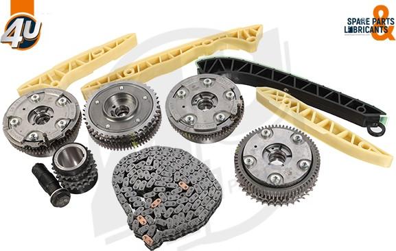 4U 44047MR - Комплект ланцюга приводу распредвала autocars.com.ua