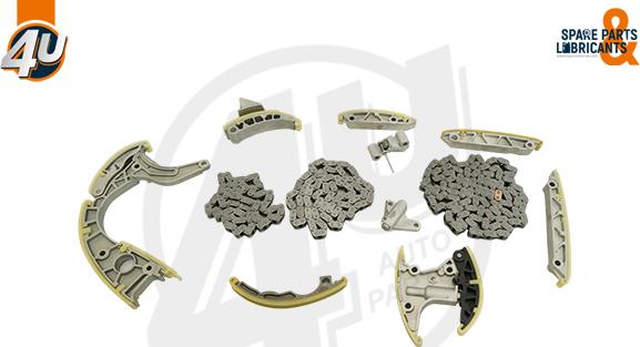 4U 44102VV - Комплект ланцюга приводу распредвала autocars.com.ua