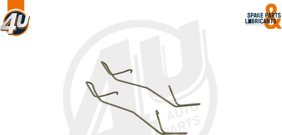 4U 47189VV - Комплектуючі, колодки дискового гальма autocars.com.ua