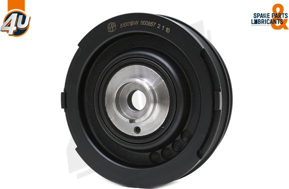 4U 51001BW - Ремінний шків, колінчастий вал autocars.com.ua