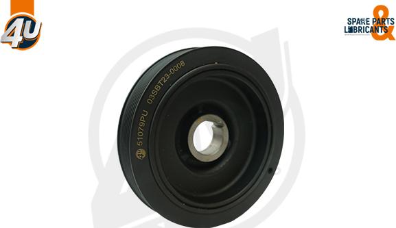 4U 51079PU - Ремінний шків, колінчастий вал autocars.com.ua