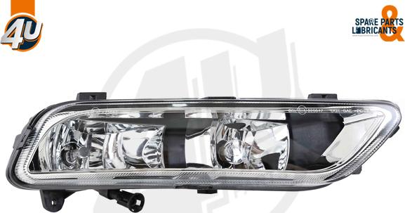 4U 60217VV - Противотуманная фара autocars.com.ua