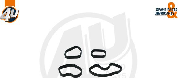 4U 61401PU - Комплект прокладок, масляний радіатор autocars.com.ua