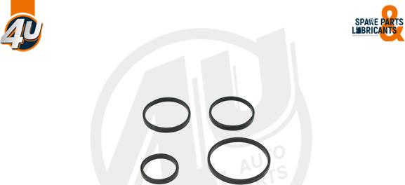 4U 61403PU - Комплект прокладок, масляний радіатор autocars.com.ua