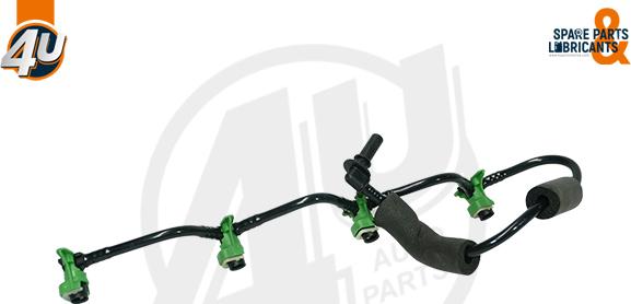 4U 61624PU - Шланг, витік палива autocars.com.ua