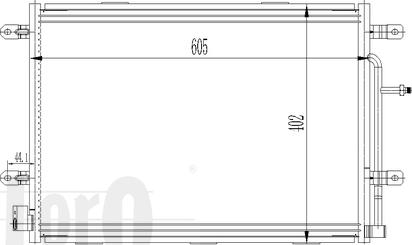 ABAKUS 003-016-0015 - Конденсатор кондиционера avtokuzovplus.com.ua