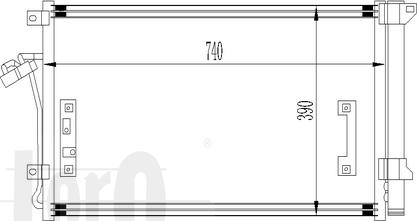 ABAKUS 003-016-0020 - Конденсатор, кондиціонер autocars.com.ua