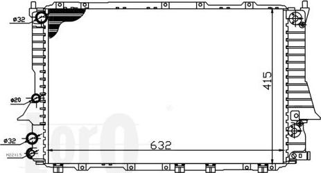 ABAKUS 003-017-0003 - Радіатор, охолодження двигуна autocars.com.ua