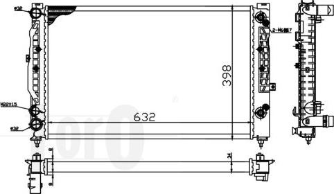 ABAKUS 003-017-0020 - Радіатор, охолодження двигуна autocars.com.ua