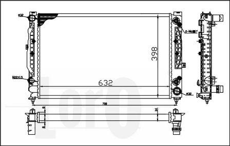 ABAKUS 003-017-0026 - Радіатор, охолодження двигуна autocars.com.ua