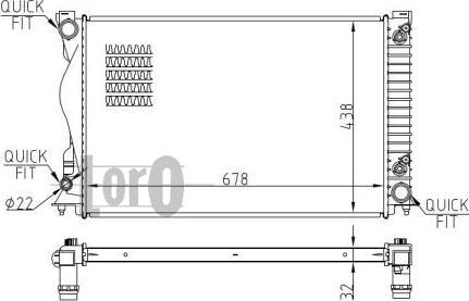 ABAKUS 003-017-0044-B - Радіатор, охолодження двигуна autocars.com.ua