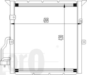 ABAKUS 004-016-0001 - Конденсатор, кондиціонер autocars.com.ua