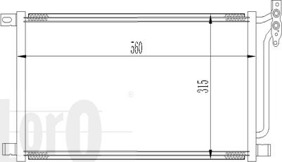 ABAKUS 004-016-0009 - Конденсатор кондиционера avtokuzovplus.com.ua