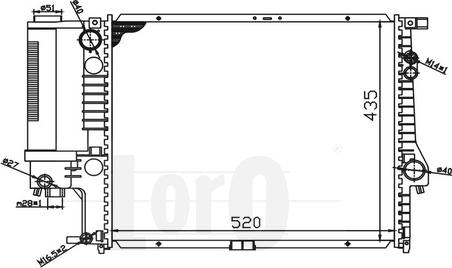 ABAKUS 004-017-0003 - Радіатор, охолодження двигуна autocars.com.ua