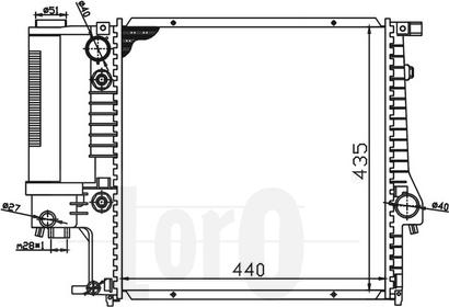 ABAKUS 004-017-0013 - Радіатор, охолодження двигуна autocars.com.ua