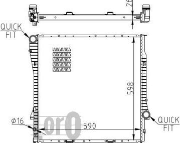 ABAKUS 004-017-0025-B - Радіатор, охолодження двигуна autocars.com.ua