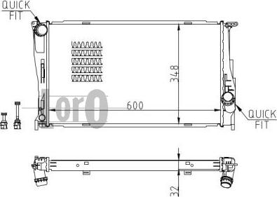 ABAKUS 004-017-0035-B - Радіатор, охолодження двигуна autocars.com.ua