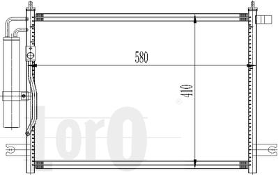 ABAKUS 007-016-0001 - Конденсатор кондиционера avtokuzovplus.com.ua