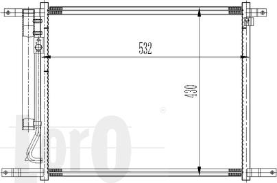 ABAKUS 007-016-0003 - Конденсатор, кондиціонер autocars.com.ua