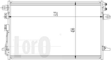 ABAKUS 008-016-0006 - Конденсатор, кондиціонер autocars.com.ua