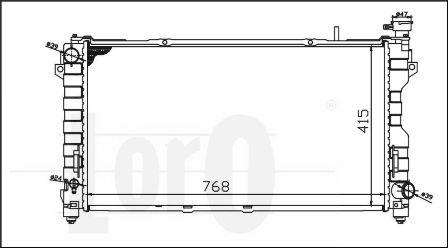 ABAKUS 008-017-0006 - Радіатор, охолодження двигуна autocars.com.ua