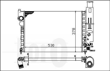 ABAKUS 009-017-0005 - Радіатор, охолодження двигуна autocars.com.ua