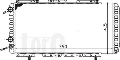 ABAKUS 009-017-0006 - Радіатор, охолодження двигуна autocars.com.ua