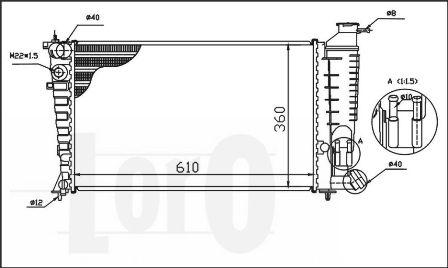 ABAKUS 009-017-0027 - Радіатор, охолодження двигуна autocars.com.ua