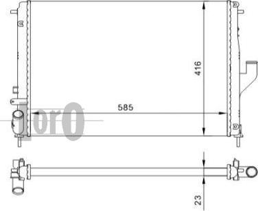 ABAKUS 010-017-0002 - Радиатор, охлаждение двигателя avtokuzovplus.com.ua