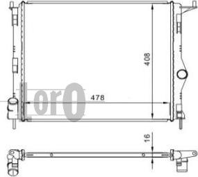 ABAKUS 010-017-0003 - Радіатор, охолодження двигуна autocars.com.ua