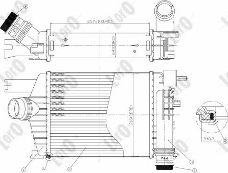 ABAKUS 010-018-0004 - Интеркулер autocars.com.ua