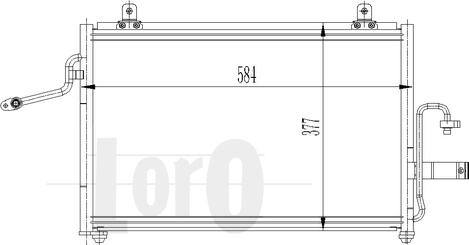 ABAKUS 011-016-0004 - Конденсатор, кондиціонер autocars.com.ua